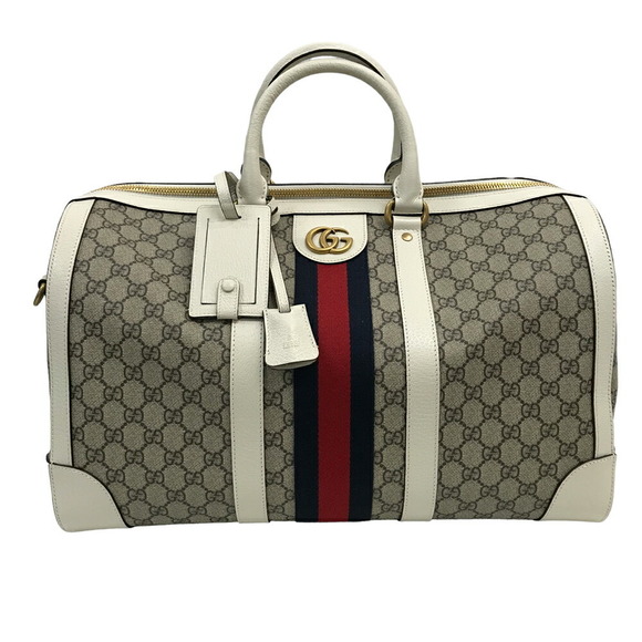 Gucci Duffel Bag Boston Shoulder Sherry GG Logo - Picture 2 of 9